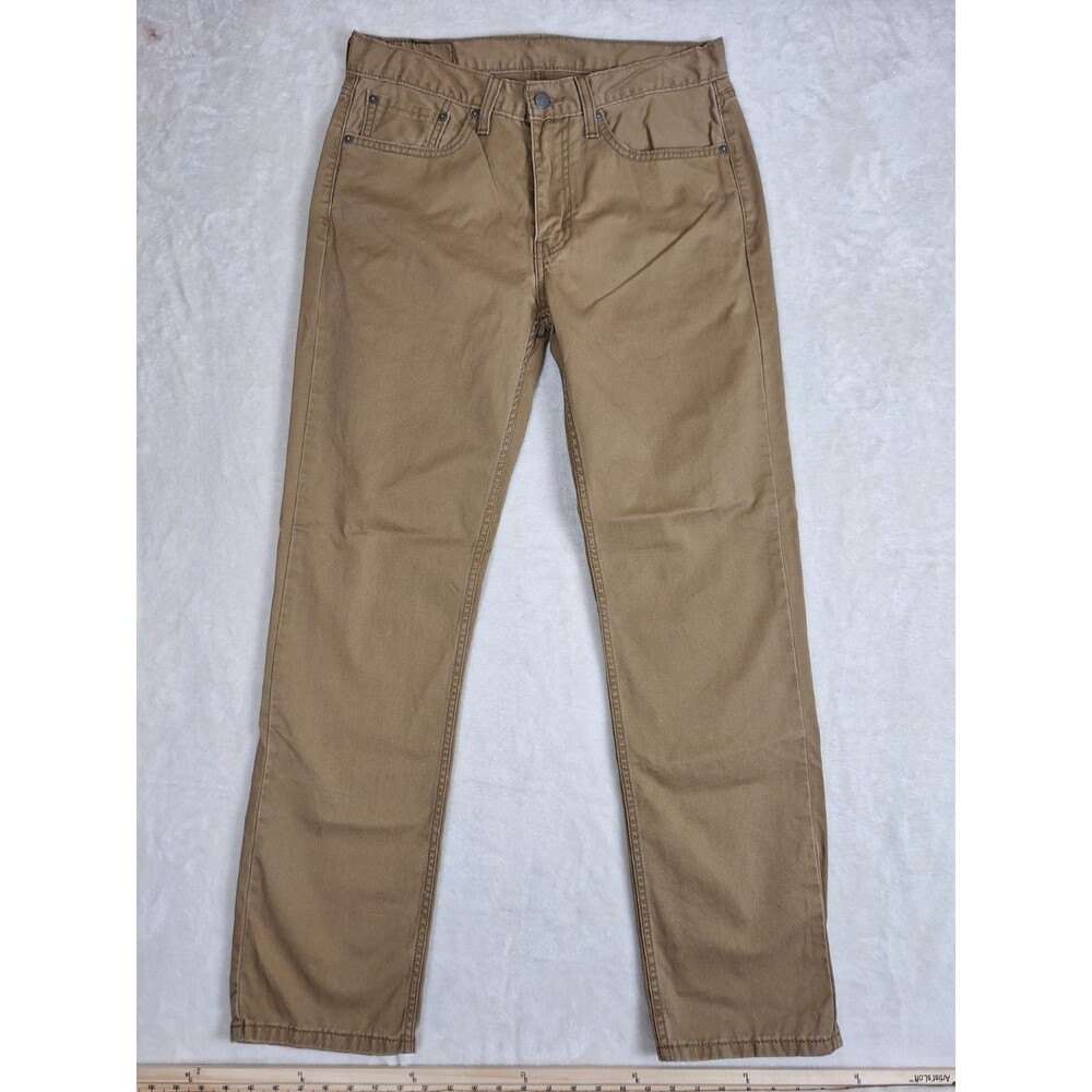 Levi’s 514 Straight Fit Jeans Men’s 32x32 Khaki Beige Tan Denim Pants